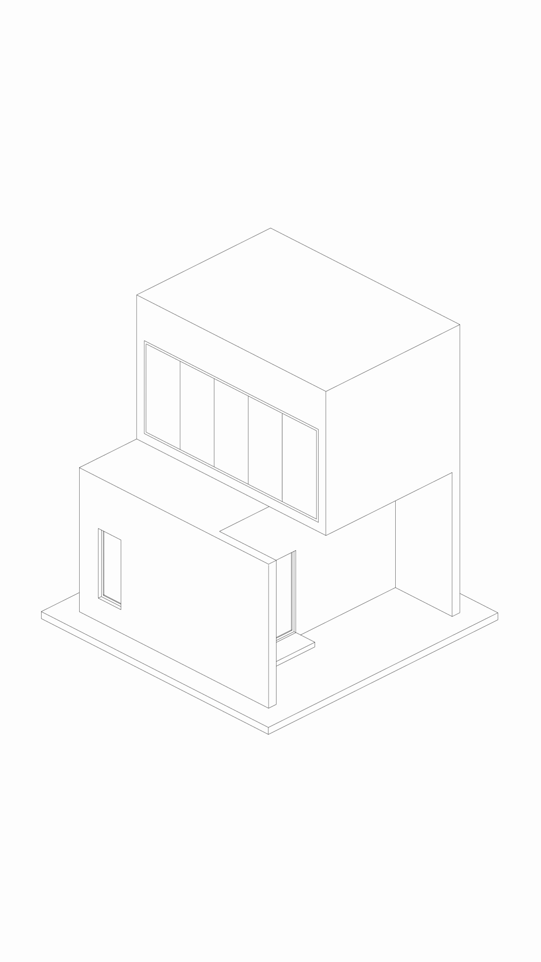 Balcony architectural illustration